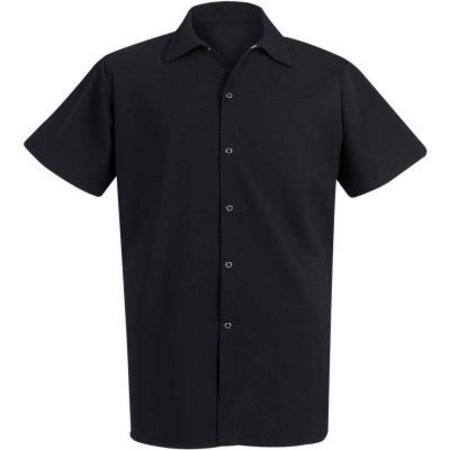 VF IMAGEWEAR Chef Designs Spun Polyester Long Cook Shirt, Black, Spun Polyester, 3XL 5035BKSS3XL